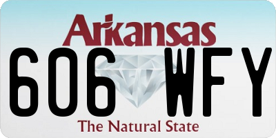 AR license plate 606WFY