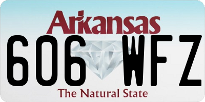 AR license plate 606WFZ