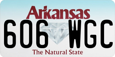 AR license plate 606WGC