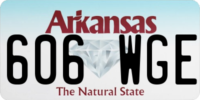 AR license plate 606WGE
