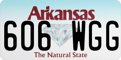 AR license plate 606WGG