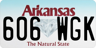 AR license plate 606WGK