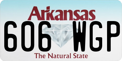 AR license plate 606WGP