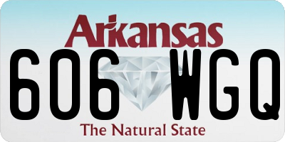 AR license plate 606WGQ