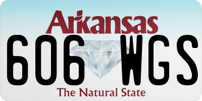 AR license plate 606WGS