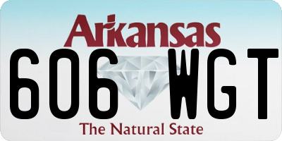 AR license plate 606WGT