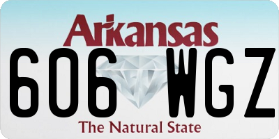 AR license plate 606WGZ