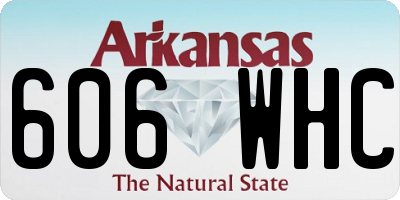 AR license plate 606WHC