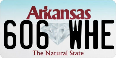 AR license plate 606WHE
