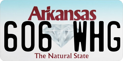 AR license plate 606WHG
