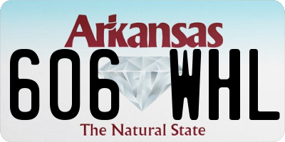 AR license plate 606WHL