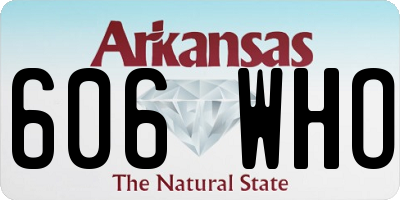 AR license plate 606WHO