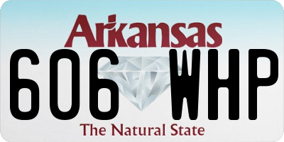 AR license plate 606WHP