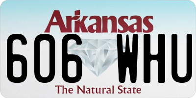AR license plate 606WHU