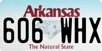 AR license plate 606WHX