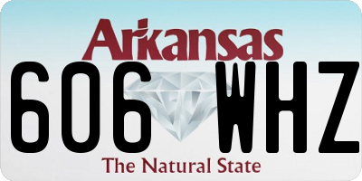 AR license plate 606WHZ