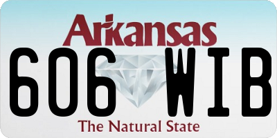 AR license plate 606WIB