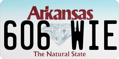 AR license plate 606WIE