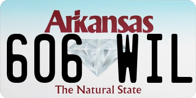 AR license plate 606WIL
