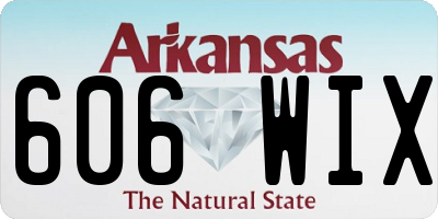 AR license plate 606WIX