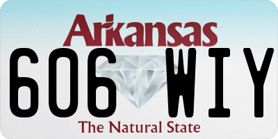 AR license plate 606WIY