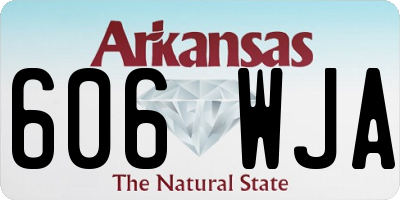 AR license plate 606WJA