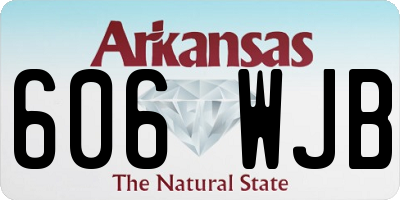AR license plate 606WJB