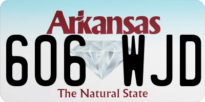 AR license plate 606WJD