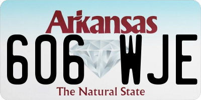 AR license plate 606WJE