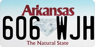 AR license plate 606WJH