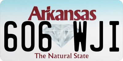 AR license plate 606WJI