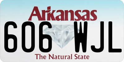 AR license plate 606WJL