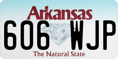 AR license plate 606WJP
