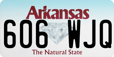 AR license plate 606WJQ