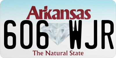 AR license plate 606WJR
