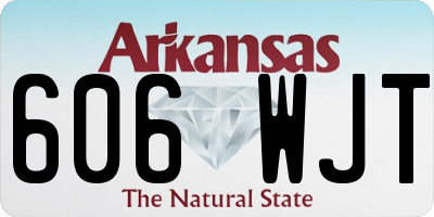 AR license plate 606WJT