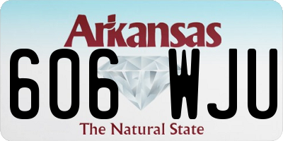 AR license plate 606WJU