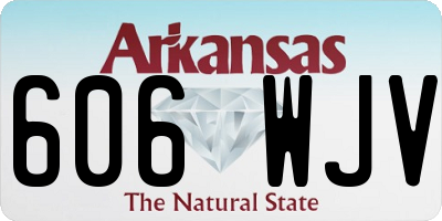 AR license plate 606WJV