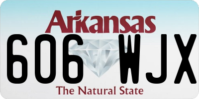 AR license plate 606WJX