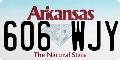 AR license plate 606WJY