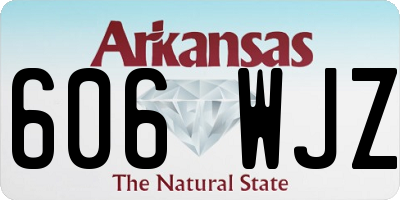 AR license plate 606WJZ
