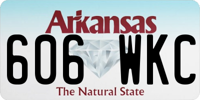 AR license plate 606WKC