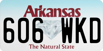 AR license plate 606WKD