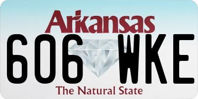 AR license plate 606WKE
