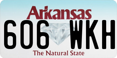 AR license plate 606WKH