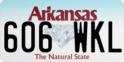 AR license plate 606WKL