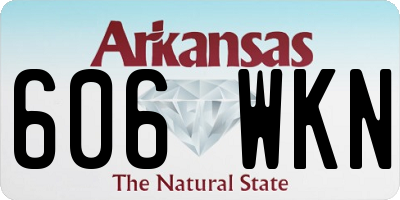 AR license plate 606WKN