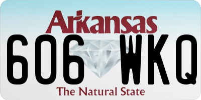 AR license plate 606WKQ