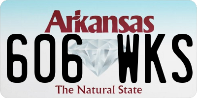 AR license plate 606WKS