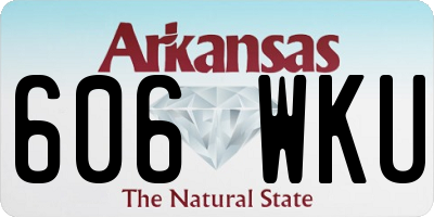 AR license plate 606WKU
